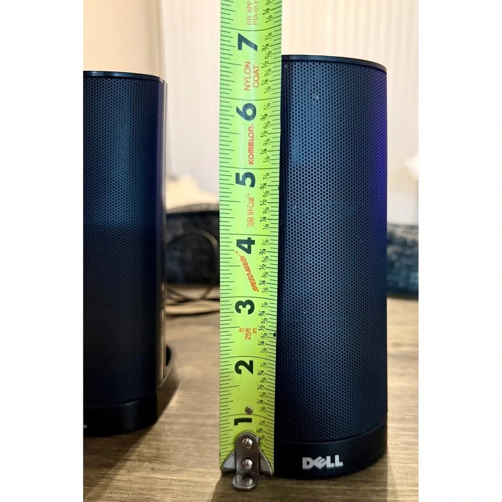 Dell AX210 Stereo Speakers USB Powered Desktop Laptop Black Excellent Condition
